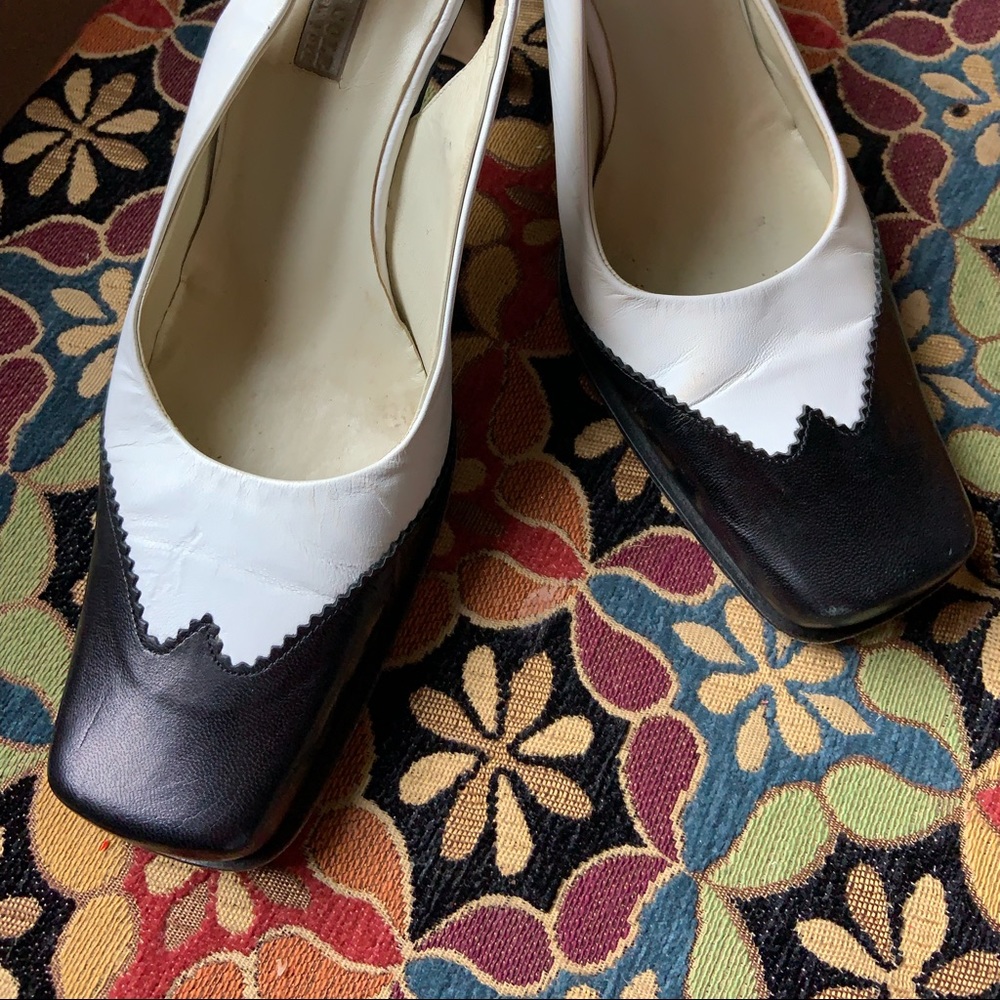 Kenneth Cole , Black and white ,Heels